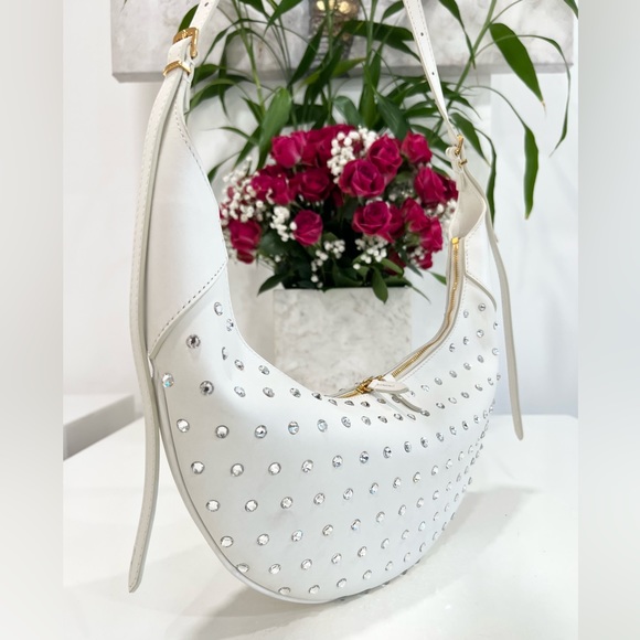 Khaite Alessia Studded Crescent Shoulder Bag - Picture 5 of 14